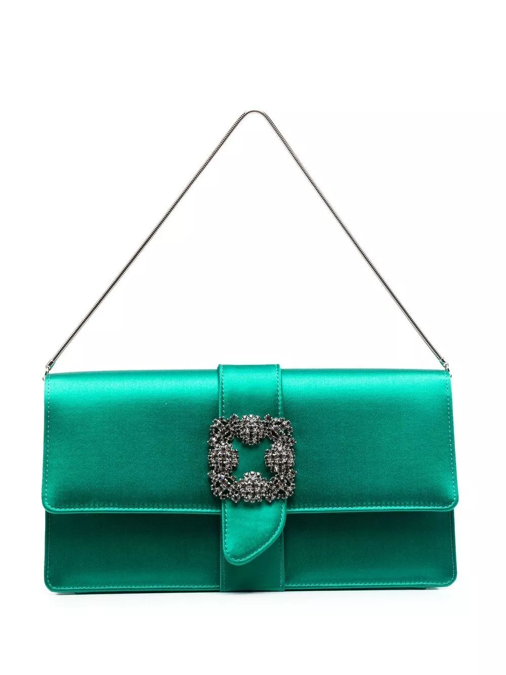 Manolo Blahnik decorative-buckle clutch-bag Women 0113