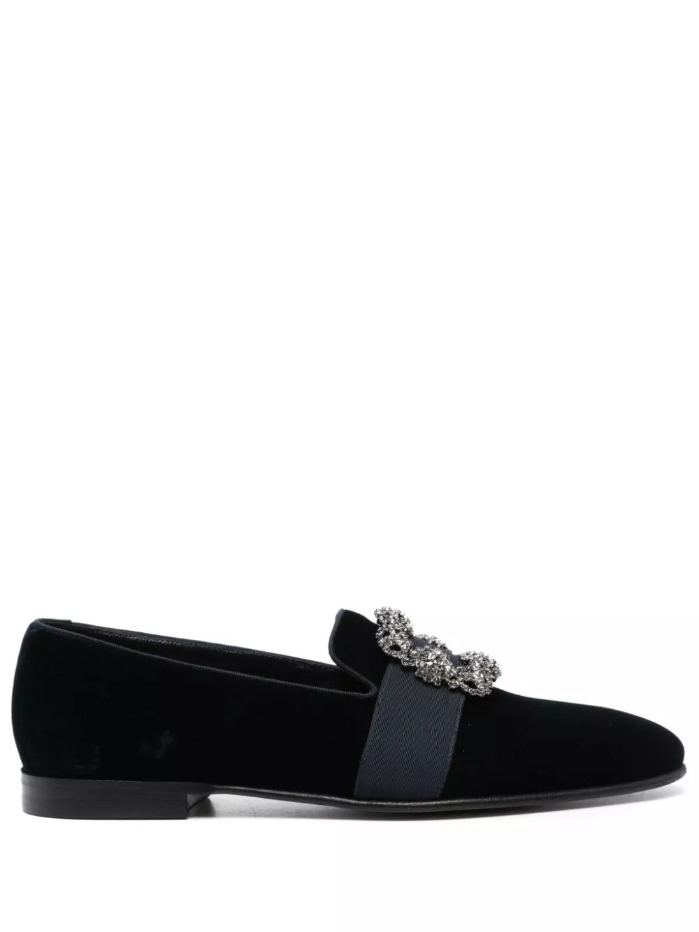 Cheap Manolo Blahnik Carlton velvet loafers Men 0116